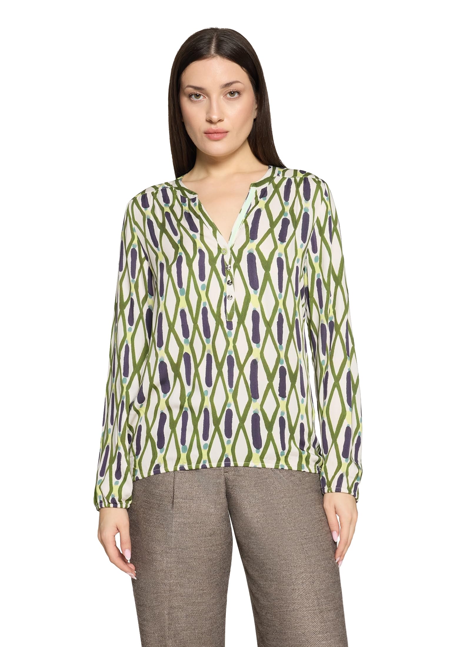 Cartoon Damen Casual-Bluse mit Muster