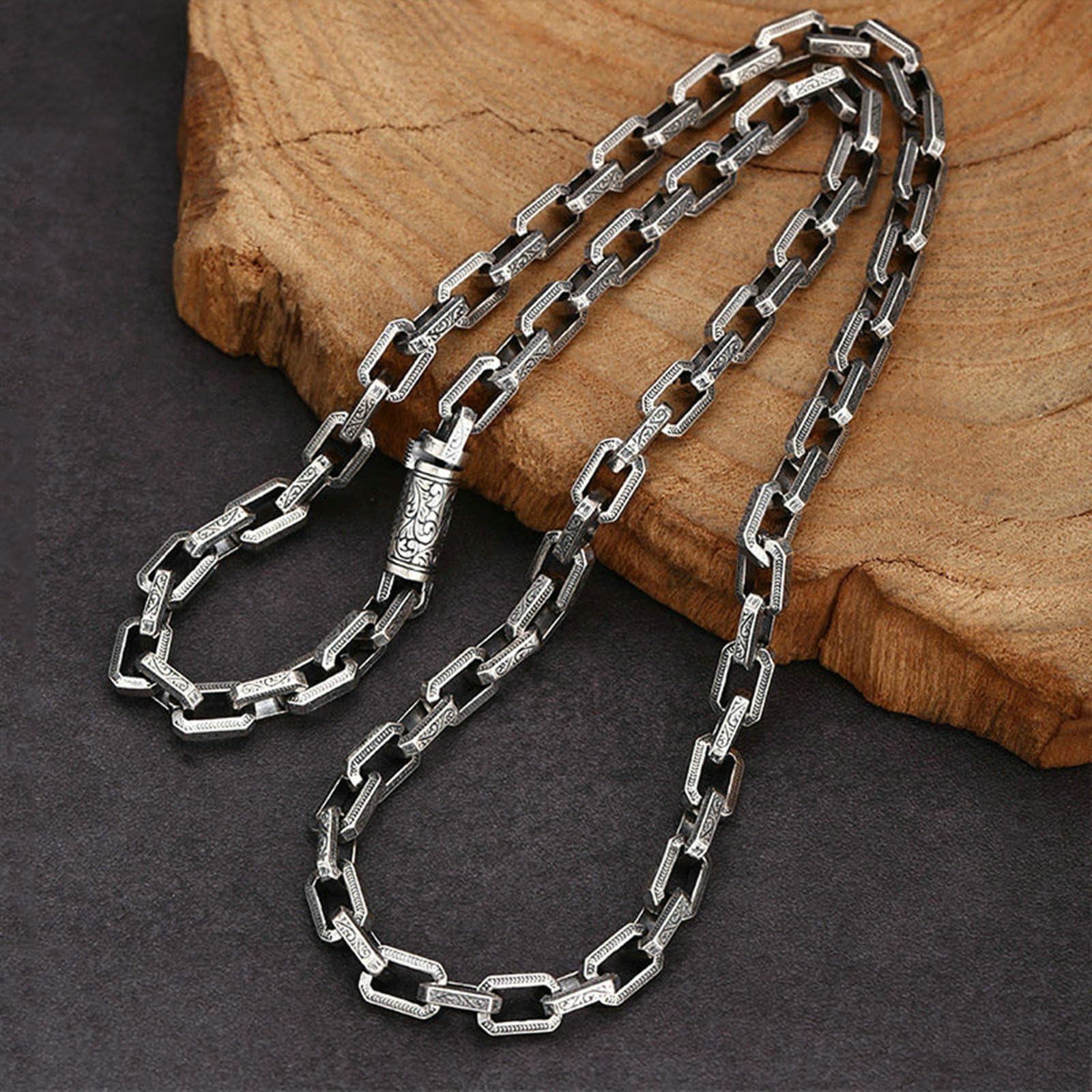 Collana Uomo Argento 925 Catena Collana Uomo