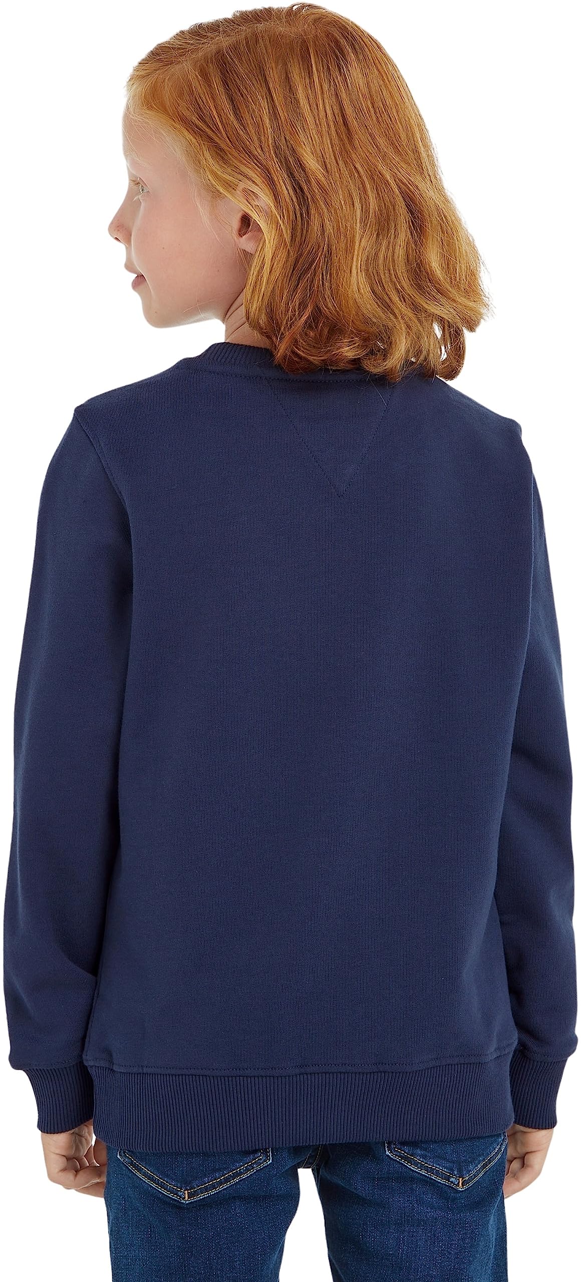 Tommy Hilfiger Felpa Bambini Unisex Essential Sweatshirt senza Cappuccio