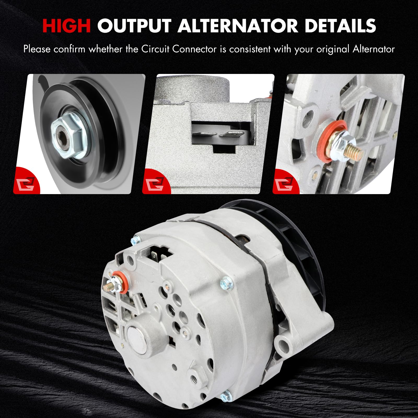 Amazon.com: GDSMOTU Alternator Compatible for Delco 12SI 1-Wire