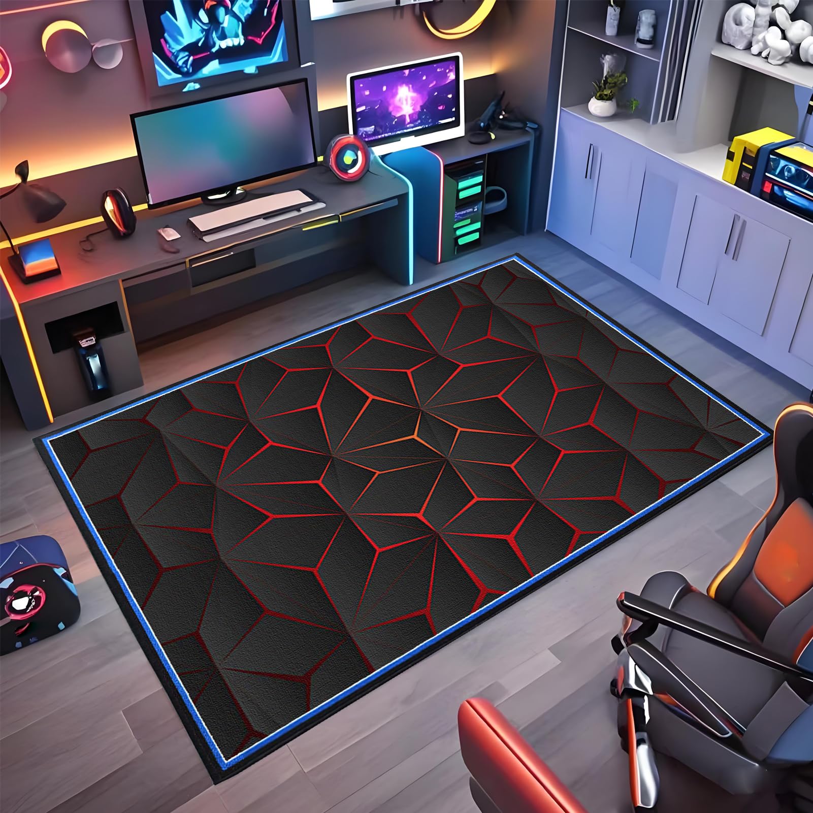 Gaming Chair Mat Non-slip Office Chair Mat for Hardwood Floor 120 x 150 cm Heavy Duty Office Chair Mats for Carpeted and Hardwood Floor Multi-Purpose Floor Protector for Home Office Gaming Room