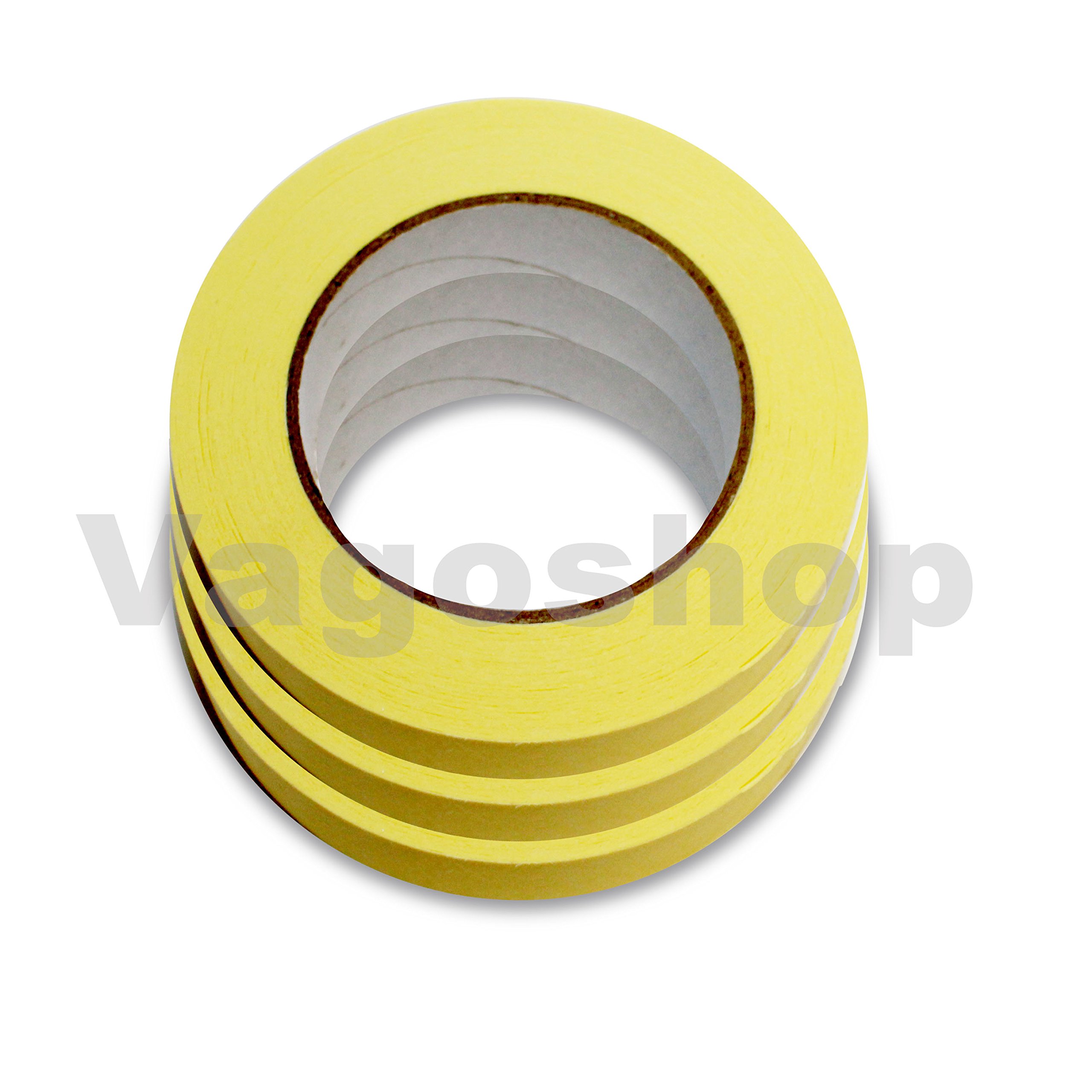 100 X pintor cinta de pintor (crepé de banda cinta 19 mm x 50 m Cinta Adhesiva pintor pintor requisitos