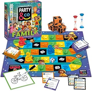 Comprar Party & Co. Family - Juego Familiar Multiprueba, Juego de Mesa Recomendado a Partir de 8 Años, Juego de Mesa por Equipos, Juego Familiar