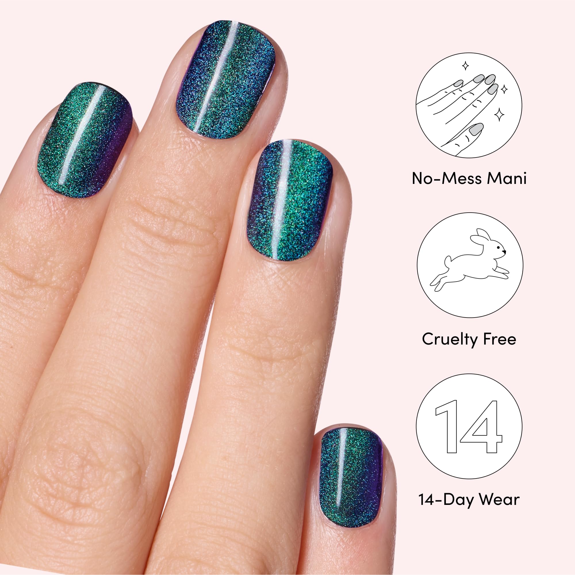 Amazon.com: Dashing Diva Glaze Nail Strip Duo - Mermaid Tail