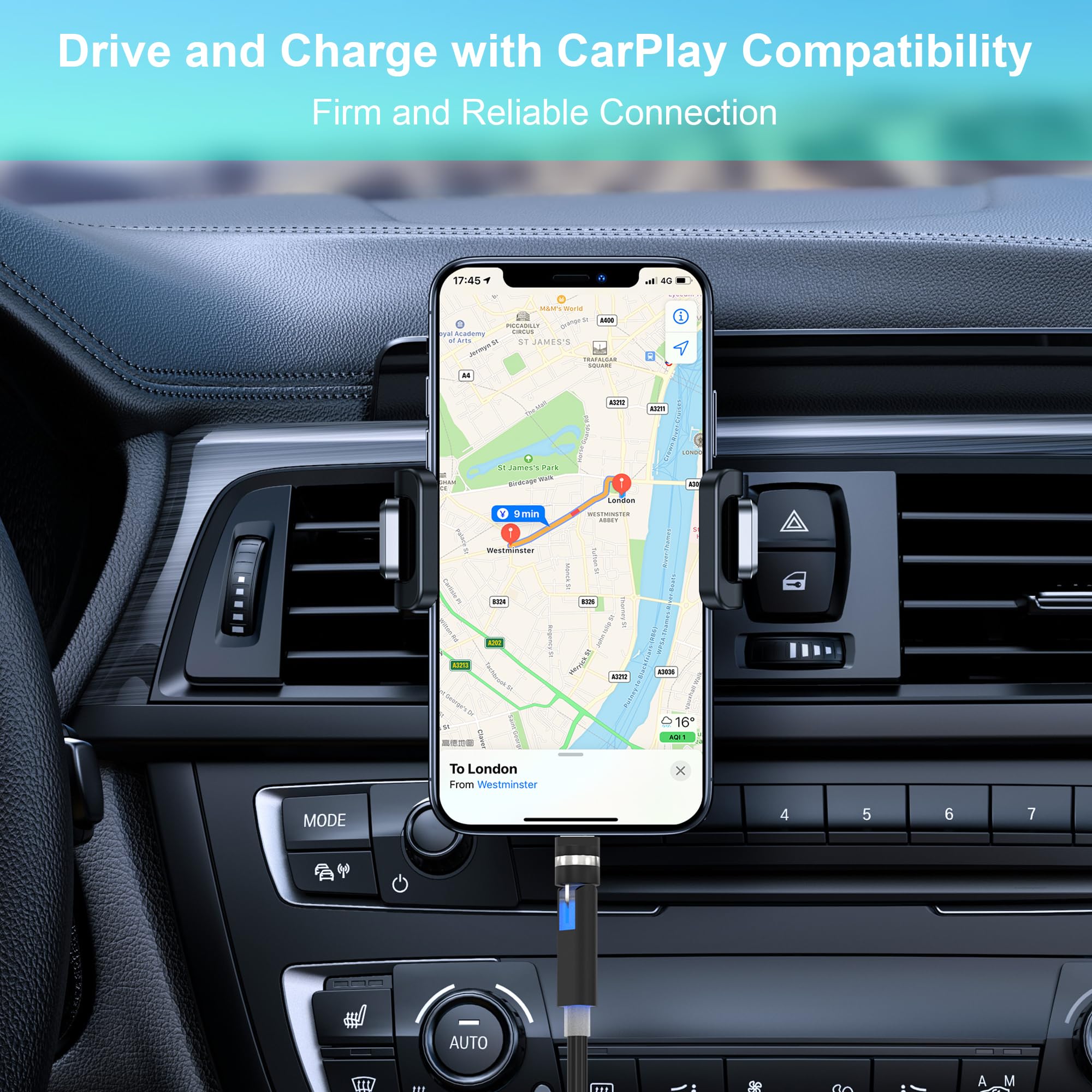 2 Cavi Lightning A Spirale USB-C 90° - Certificati MFi E CarPlay - Ricarica Veloce 3A E Trasmissione Dati