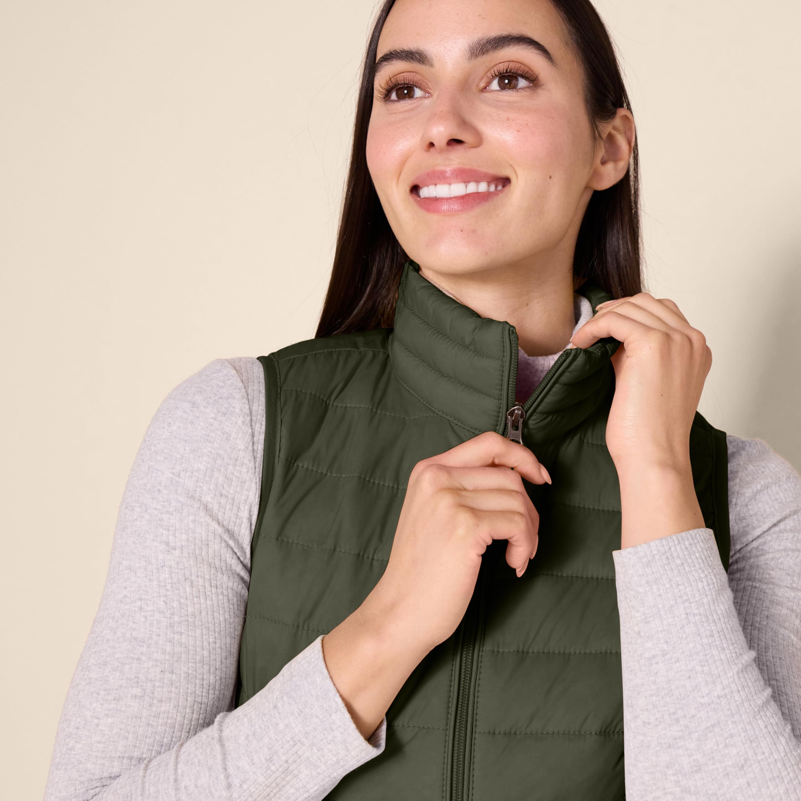 Amazon Essentials Donna Piumino Smanicato Ripiegabile Impermeabile Leggero