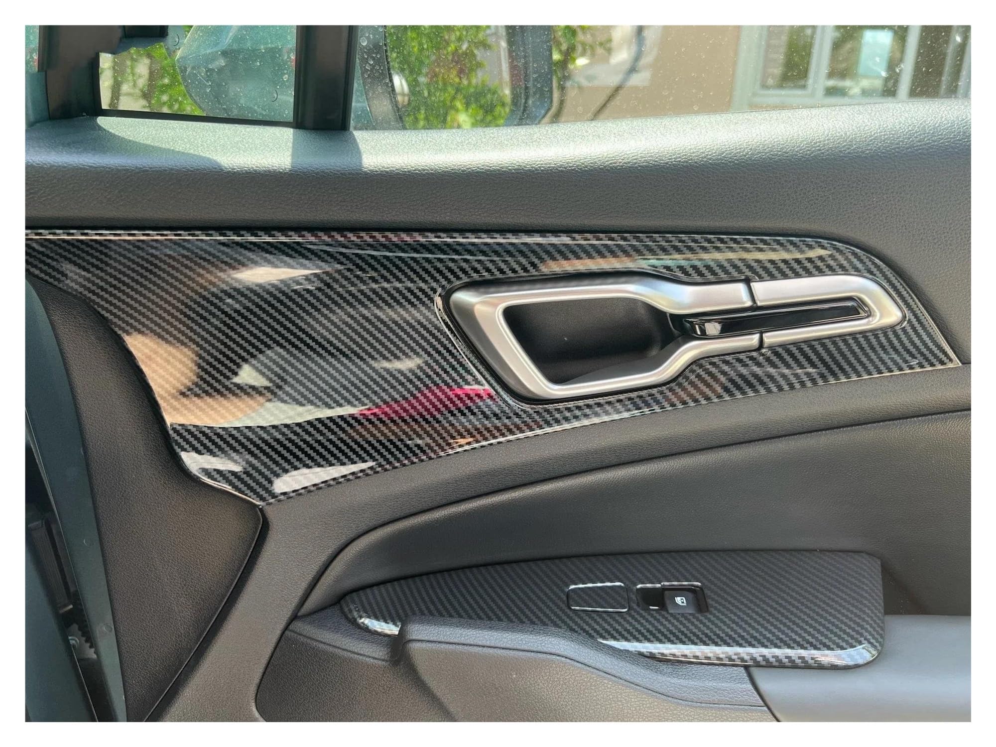 Zierleiste Autodekoration Für KIA Für Sportage NQ5 2021 2022 2023 2024 Carbon Fiber Innenausstattung Auto Innentürgriff Schüssel Panel Abdeckung