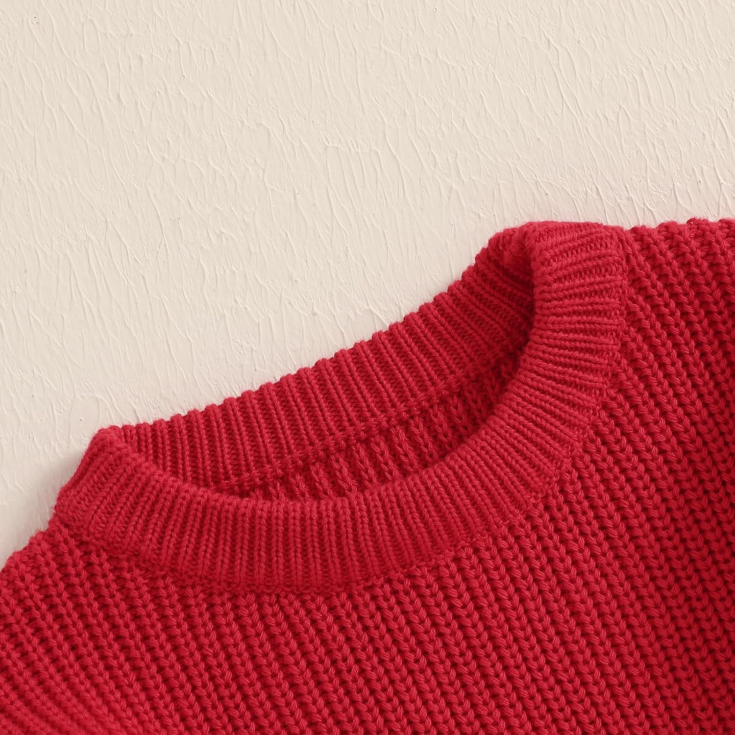 Toddler Baby Girls Boys Oversized Sweater Fall Winter Clothes Long Sleeve Crew Neck Candy Color Knitted Pullover Tops - Image 2