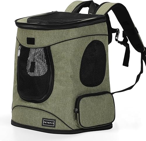 Petsfit Mochila para mascotas con diseño mejorado de cojín de cintura para adaptarse mejor a la cintura, adecuada para perros pequeños y medianos,