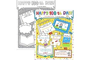 100 Days of School Coloring Posters by WhatSign
