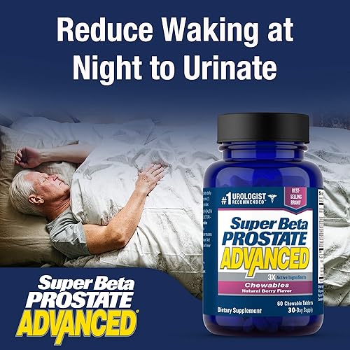 Miniatura 7 de Super Beta Prostate Advanced Chewables - Suplemento de apoyo de próstata para la salud masculina (180 masticables, paquete de 3)