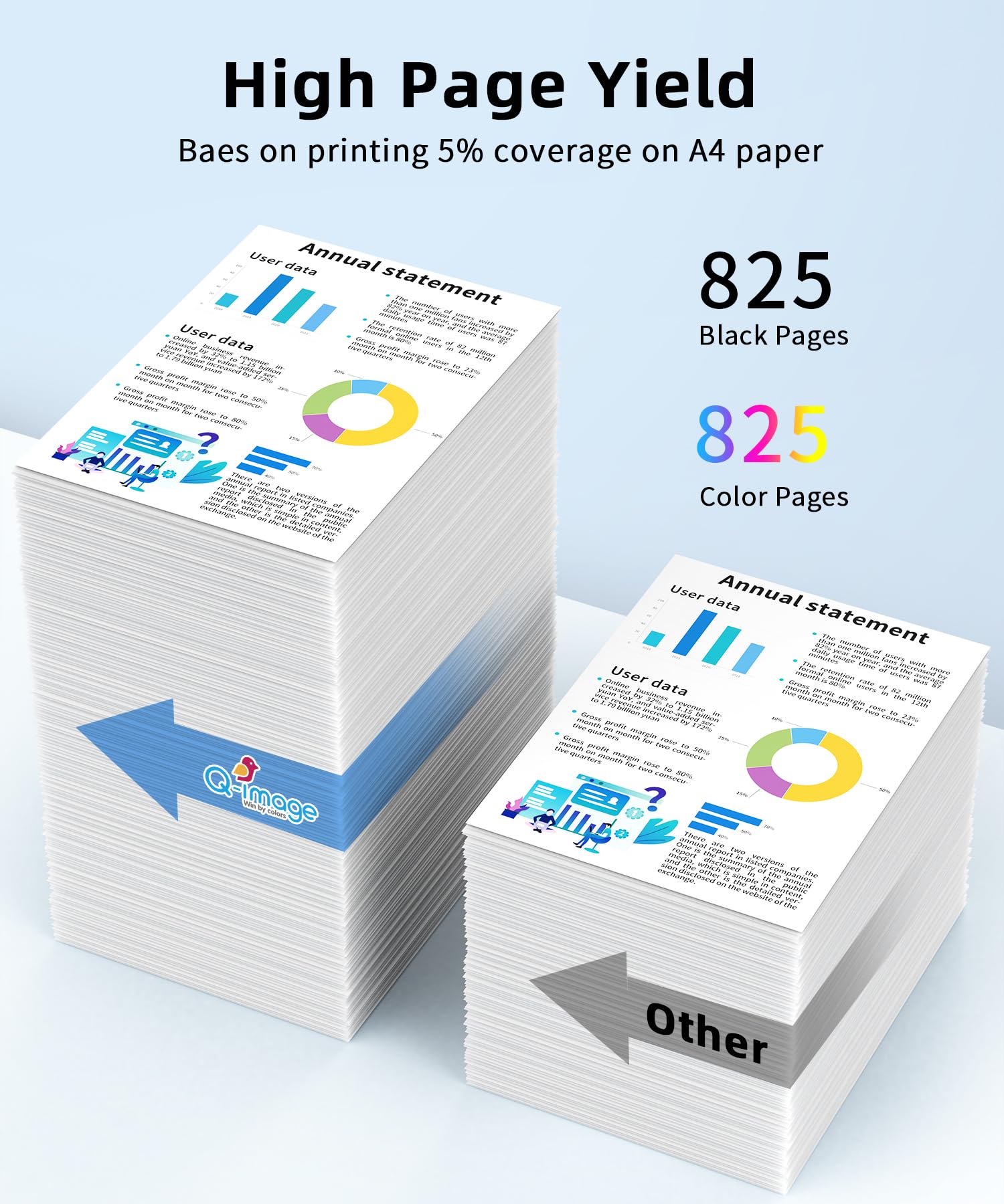 Q-image 912 912xl compatibile per HP 912 xl per OfficeJet 8012 8010 8014 8015 8017 per OfficeJet Pro 8022 8020 8023 8024 8025(4-Pack)