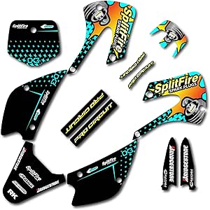 Amazon.com: Cyan Spark Racing Graphics Kit fit Kawasaki KX85 01-13 ...