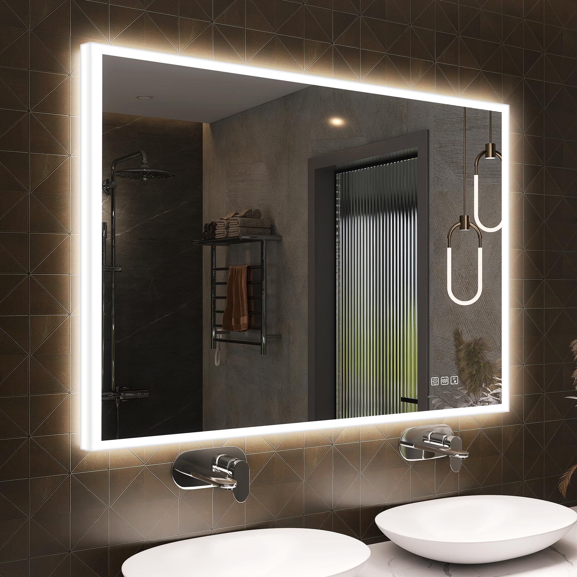 Moderne LED Badkamer Spiegel Wandmontage Vanity