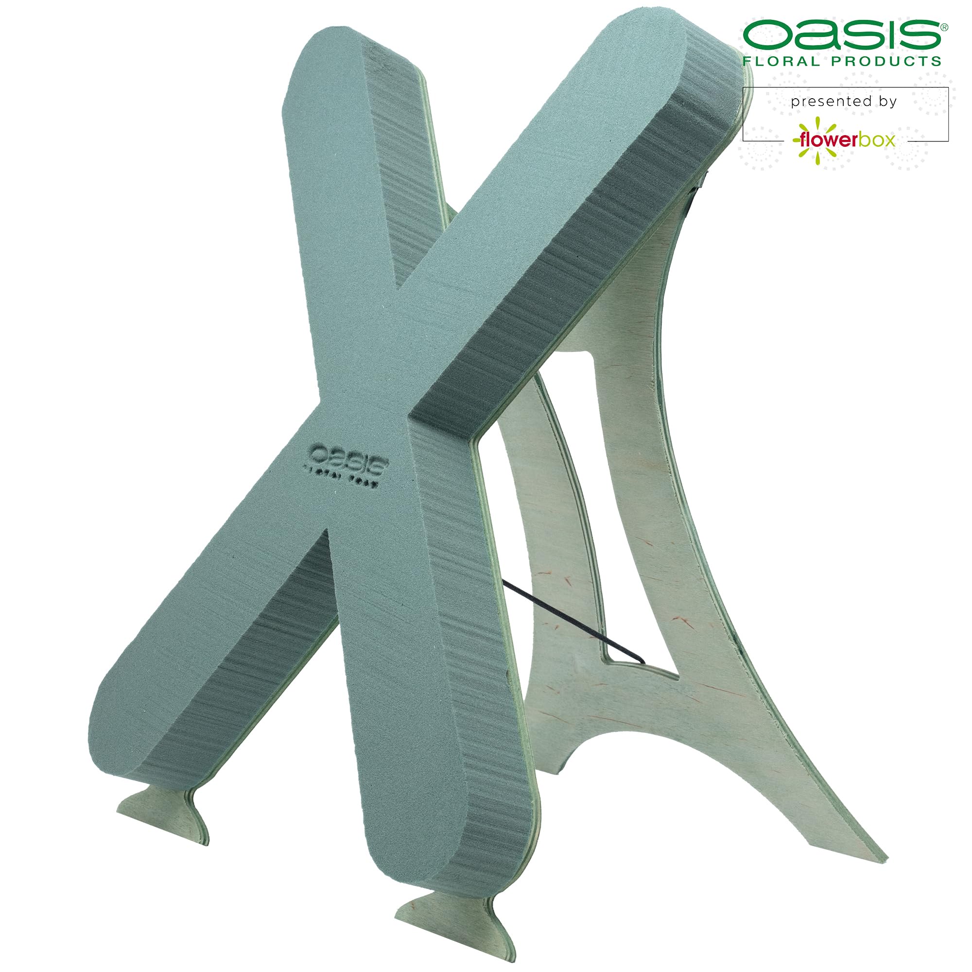 Flowerbox Oasis Steckschaum Bioline Buchstabe X 37cm Steckmasse Steckschwamm
