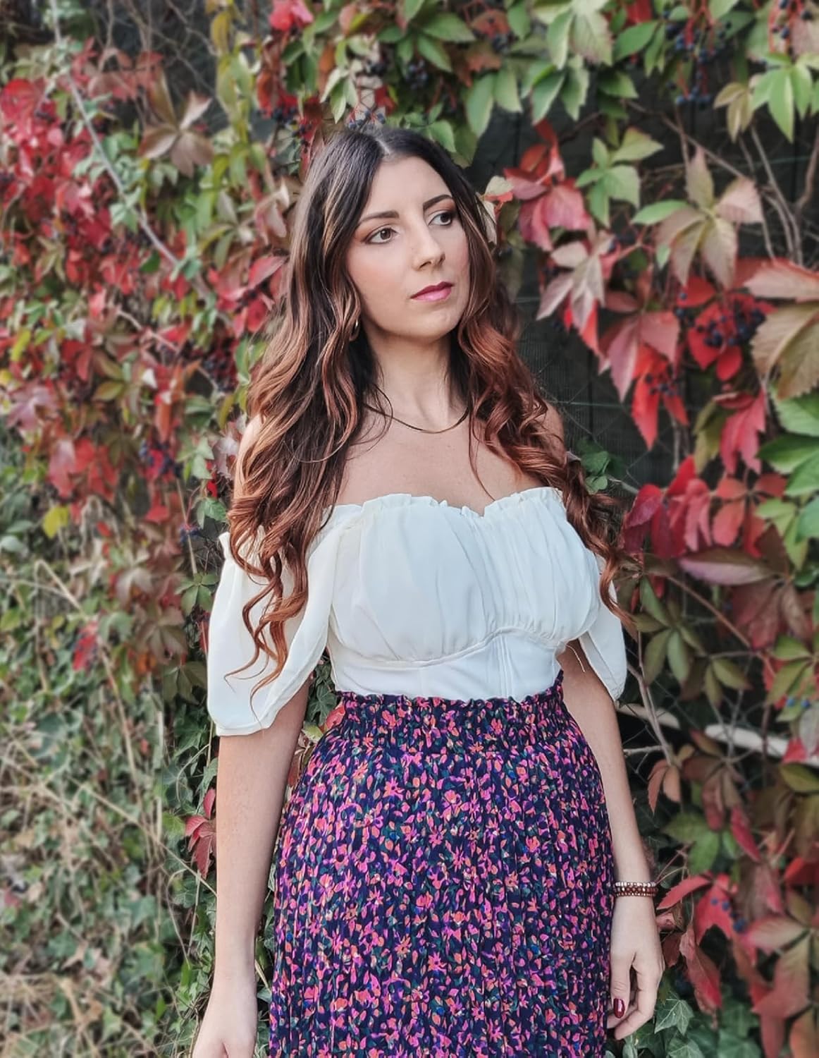 Scarlet Darkness Women Renaissance Shirt Off Shoulder Flutter Short Sleeve Top Summer Square Neck Peasant Blouse - Image 8