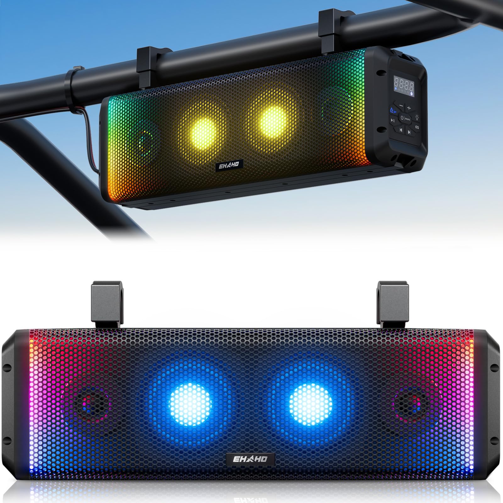 Ehaho 17 Inch 4-Speaker UTV Sound Bar