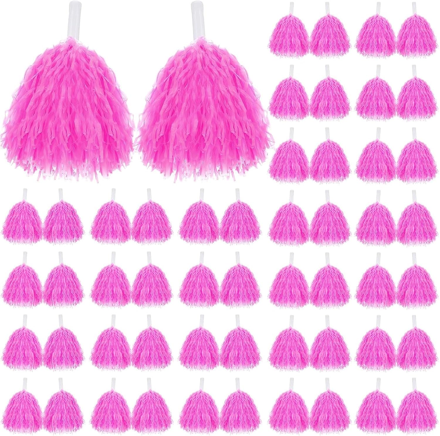 Libima Pink Cheerleading Pom Poms for Sports Dance Cheer Pom Poms Cheerleader Pompoms for Football Basketball Dance Team Roosters Squads Dancing Party Stage Performance 120