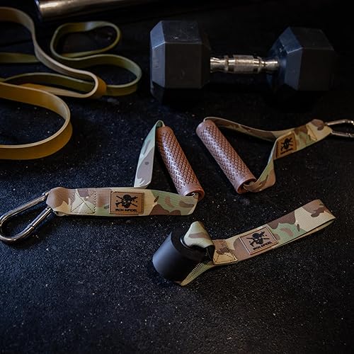 Miniatura 9 de Asas de banda de resistencia  Manijas de máquina de cable y anclaje de puerta para bandas de ejercicio, accesorio súper resistente para bandas de