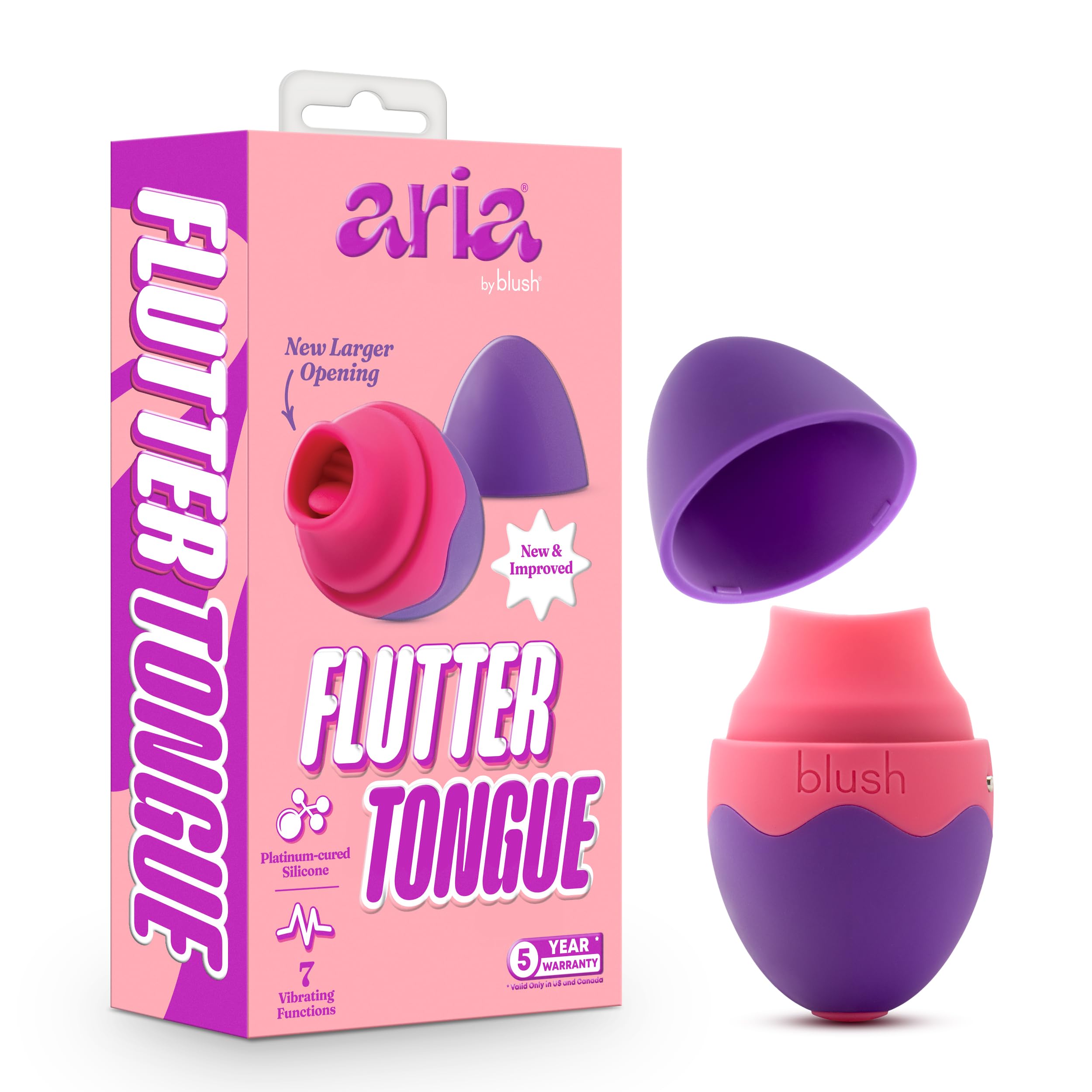 Amazon.com: Blush Aria - Flutter Tongue - Clitoral Stimulating Vibrator  With Silicone Flickering Tongue - USB Rechargeable - 7 Vibration And  Fluttering Modes