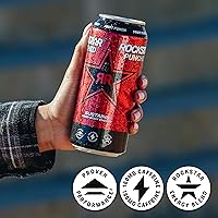 Vista 6 de Rockstar Bebida energética, fruta perforada, latas elegantes de 12 onzas (paquete de 8)