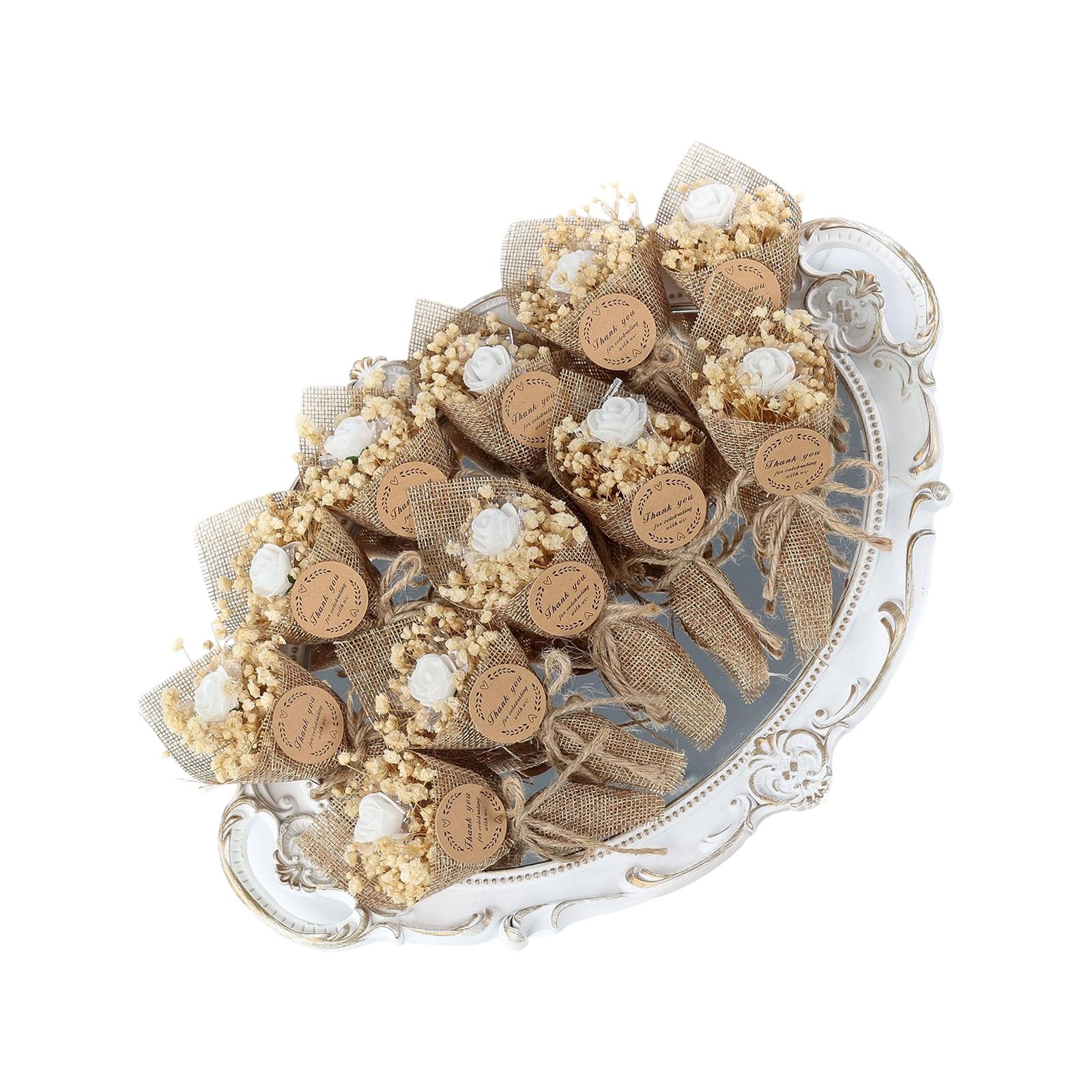 Mekalero Sturdy Dried Flower Arrangement Pack 10 Bouquets Excellent for Gift Presenting Sustainable Home Decor