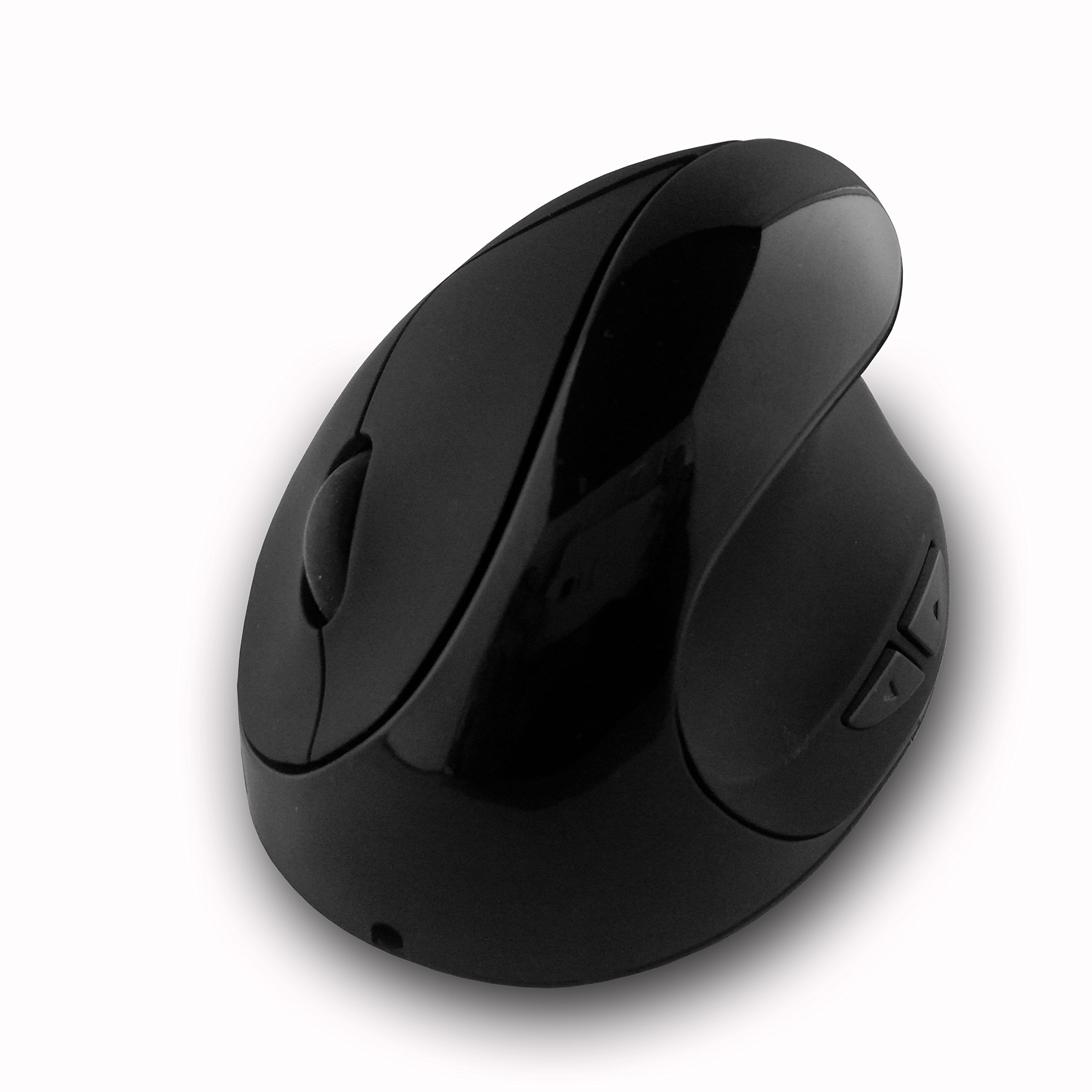 Ergonomische Maus Wireless | Vertikal Maus kabellos in Schwarz | Ergo Maus Schnurlos für Linderung von RSI Syndrom | 5 Tasten Vertikalmaus