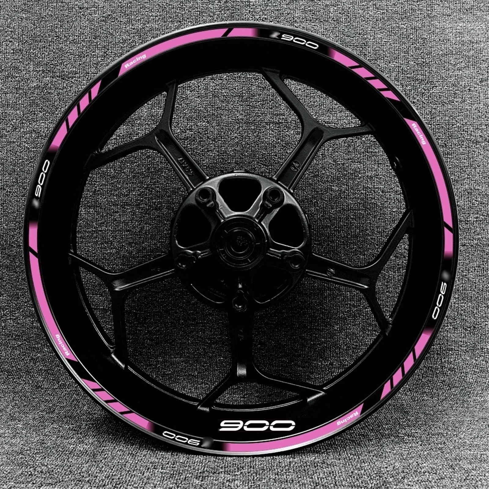 Motorcycle Wheel Sticker Reflective Rim Hub Accessories Decal for Kawasaki Z900(Color6)