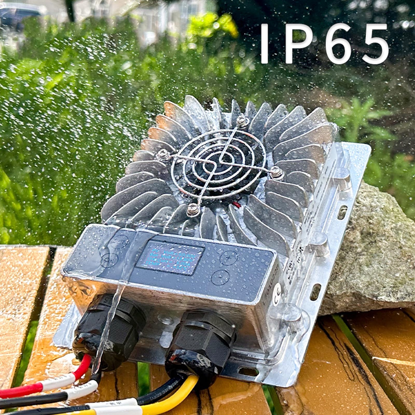 Tarifa Cargadores solares MPPT de 600 W con control de temperatura Regulador de tarifa solar de aluminio para baterías de 12 V a 24 V Regulador MPPT de eficiencia