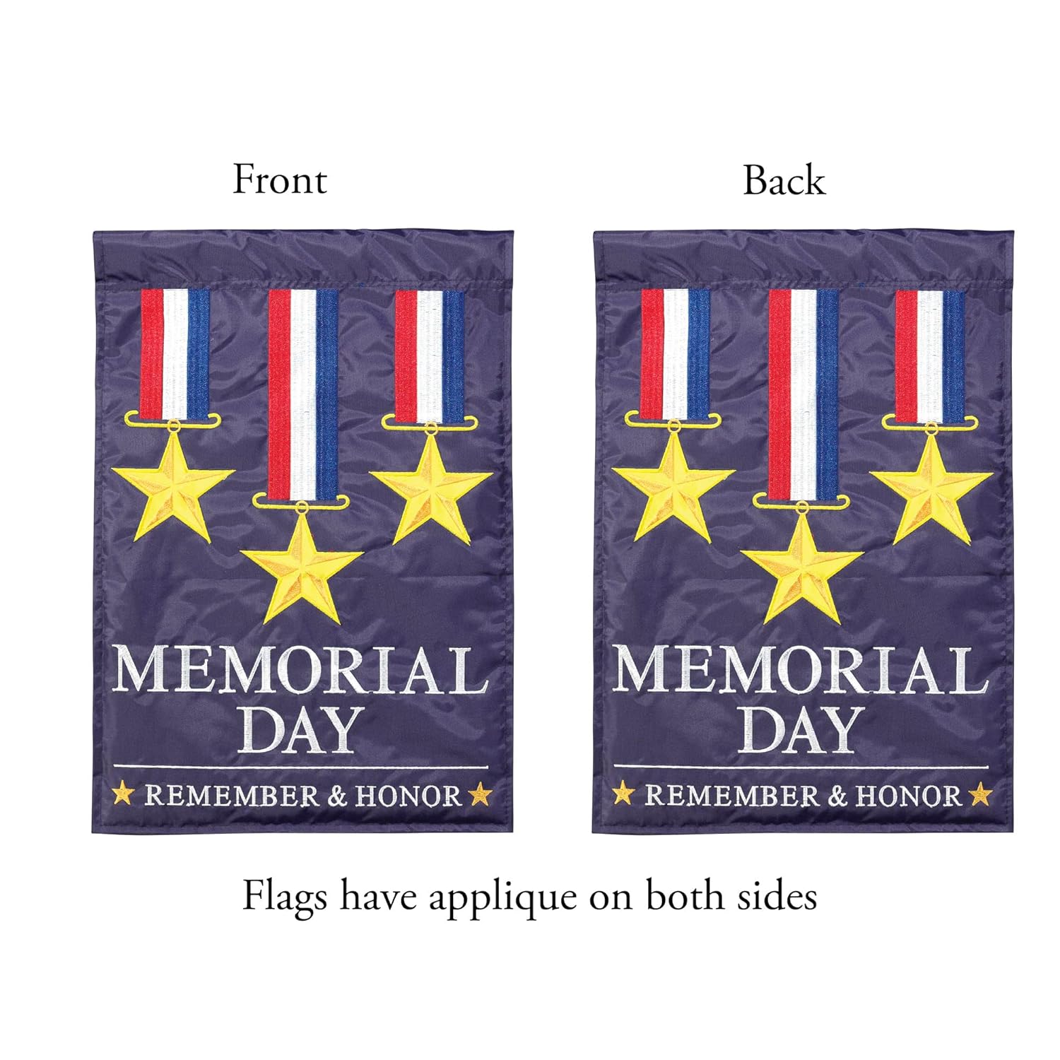 Magnolia Garden メモリアルデーメダル 29 x 42インチ ポリエステル ガーデンフラッグ