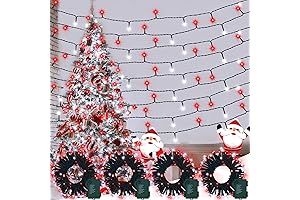 4 Pack Red and White Christmas Lights