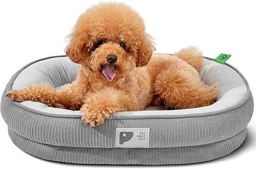 Miniatura 15 de Cama Ortopédica para Gatos para Cachorros, Sofá Cama para Gatos con Espuma de Celdas de Huevo Bolster de Cuatro Lados Camas de Sofá para Perros con