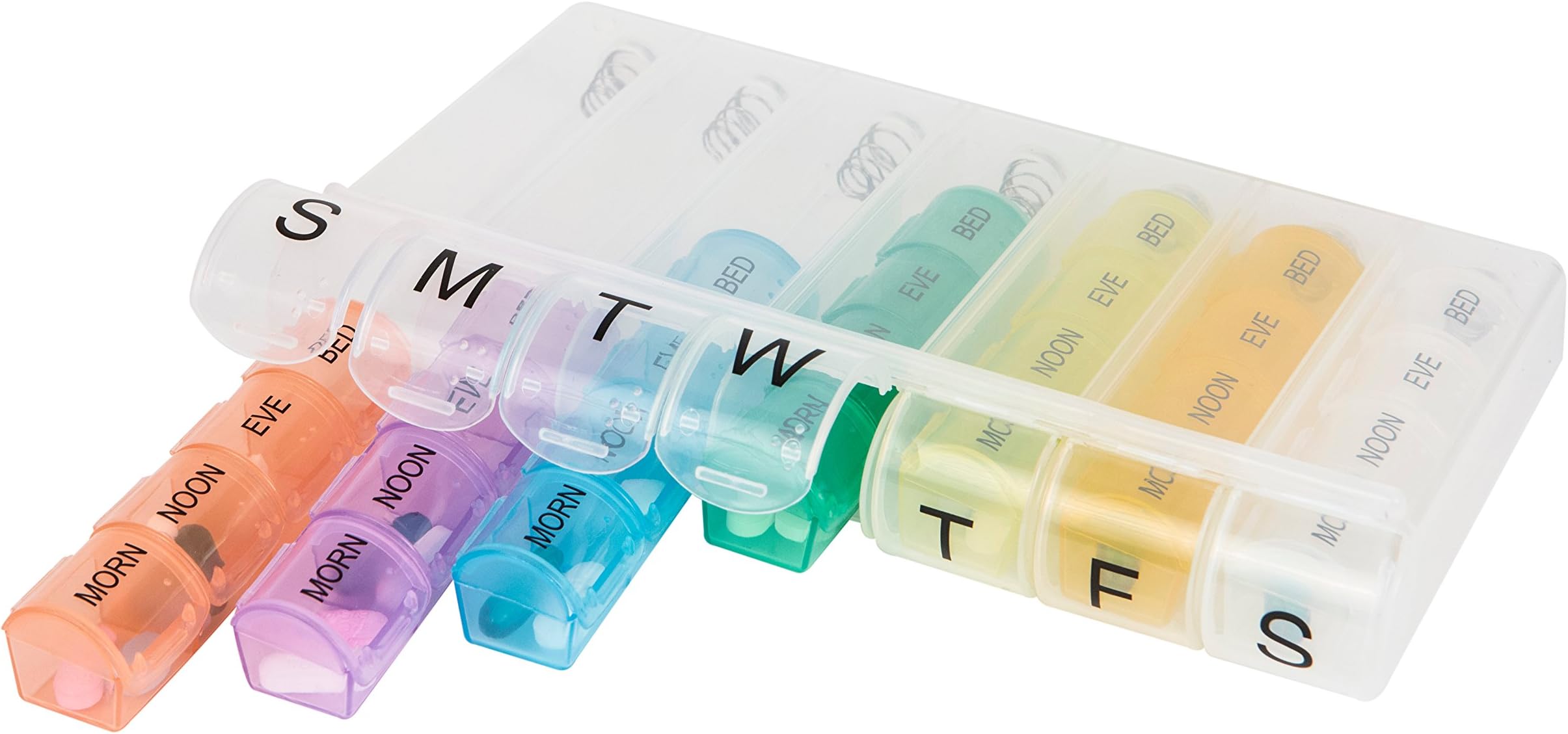 Travelon 7 Day Pill Organizer, Colored