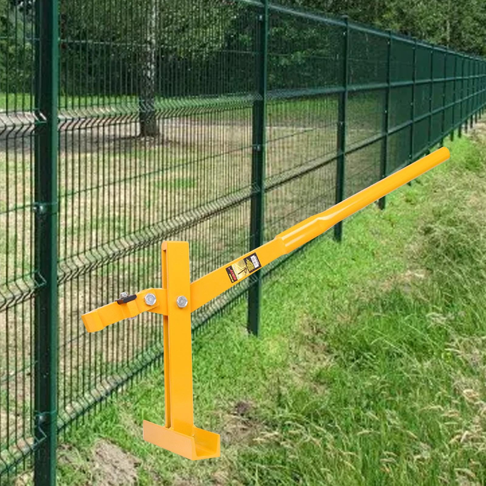 Robuster T-Pfostenheber, Hartboden-Zaun-Pfostenabzieher für Schildermontage, langlebige Stahlkonstruktion für einfache Entfernung der Pfosten