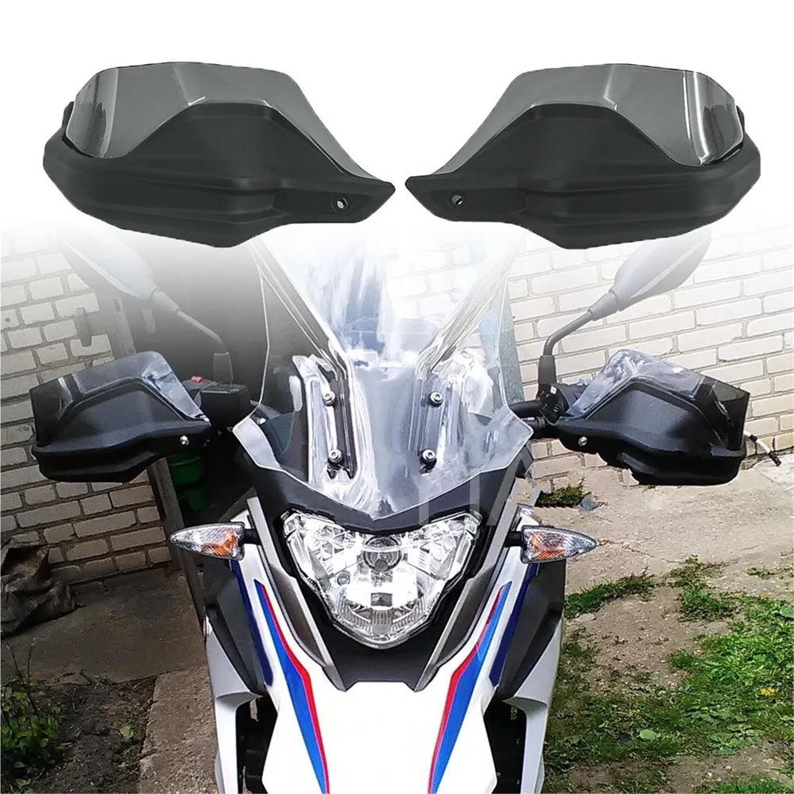 Paramani Per Manubrio Moto Per BMW C400GT C400X 2019-2024 Protezioni Parabrezza, Leve Freno E Frizione, Protezioni Per Manubrio Manubrio Paramani Schermo(NERO)