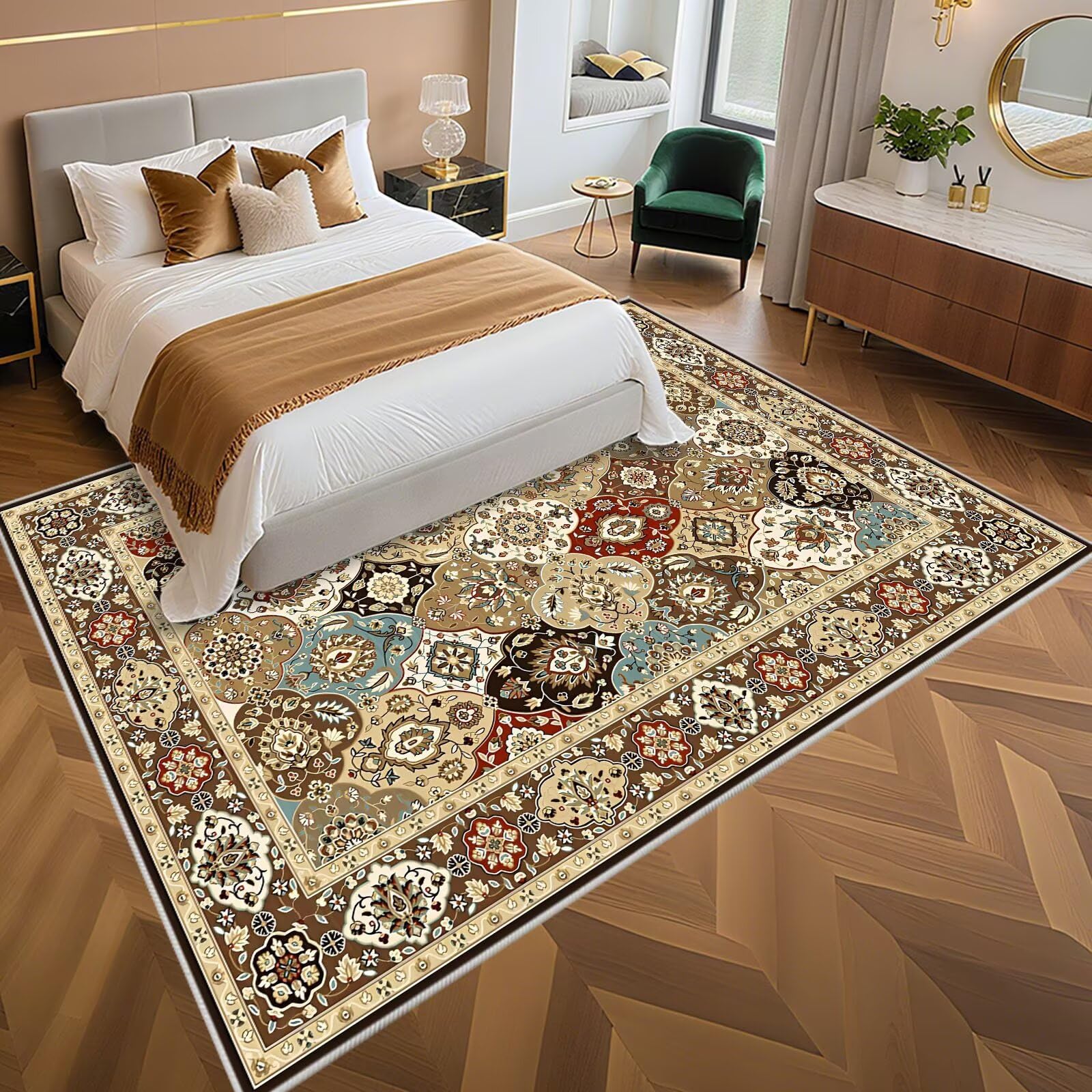 Tapis Doux Antidérapant 100x160cm,0 pour Salon,Enfant Chambre,Bureau