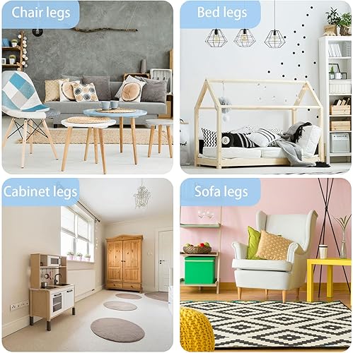 Miniatura 6 de Protectores autoadhesivos de alfombras para muebles, protectores de alfombras, tazas con pinchos, protectores de alfombras para patas de muebles,