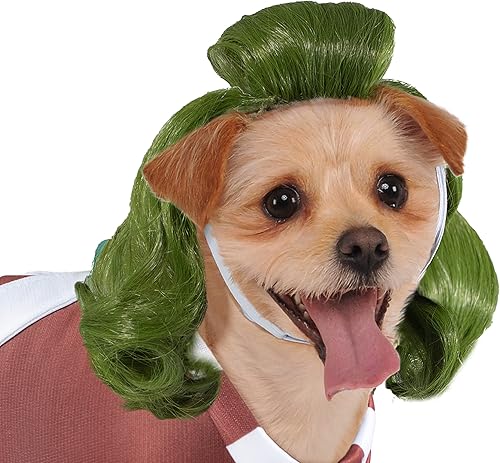 Miniatura 3 de Rubie's Willy Wonka Oompa Loompa - Disfraz y peluca para mascotas, como se muestra, talla S