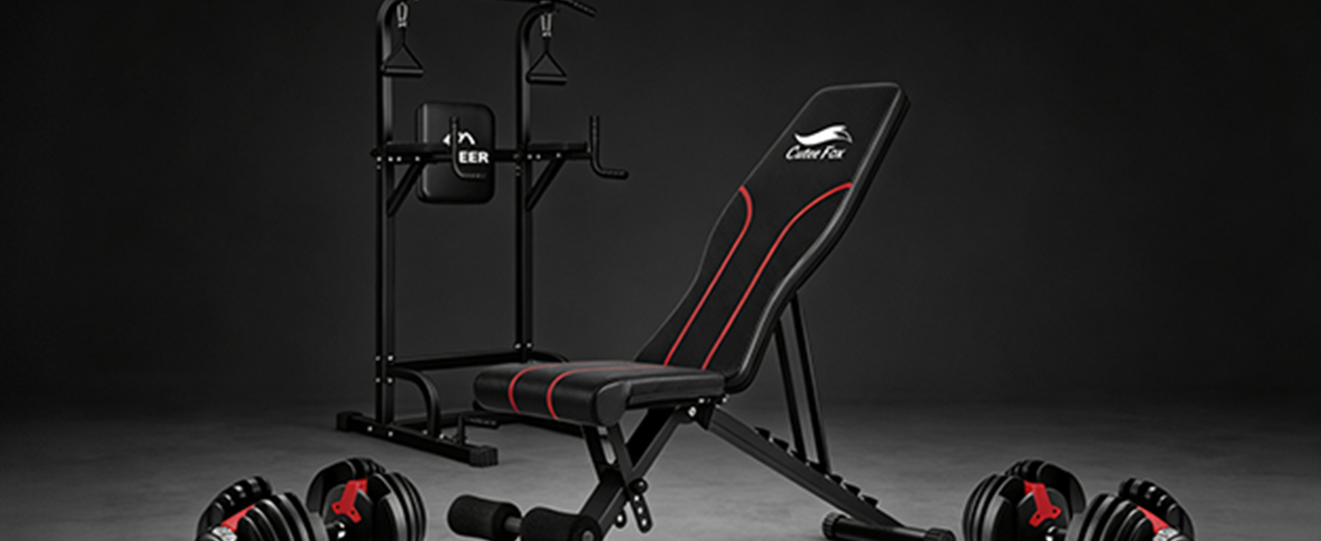 Amazon.co.jp: 商品 トレーニングベンチ＋可変式 ダンベル 40kg