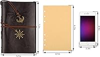 Vista 8 de ONE250 Legend of Zelda Journal, Writing Journal, Travel Diary, 7.2x5.1 Notebook, Writers Notebook, Refillable Diary Sketchbook, Fountain Pen Safe