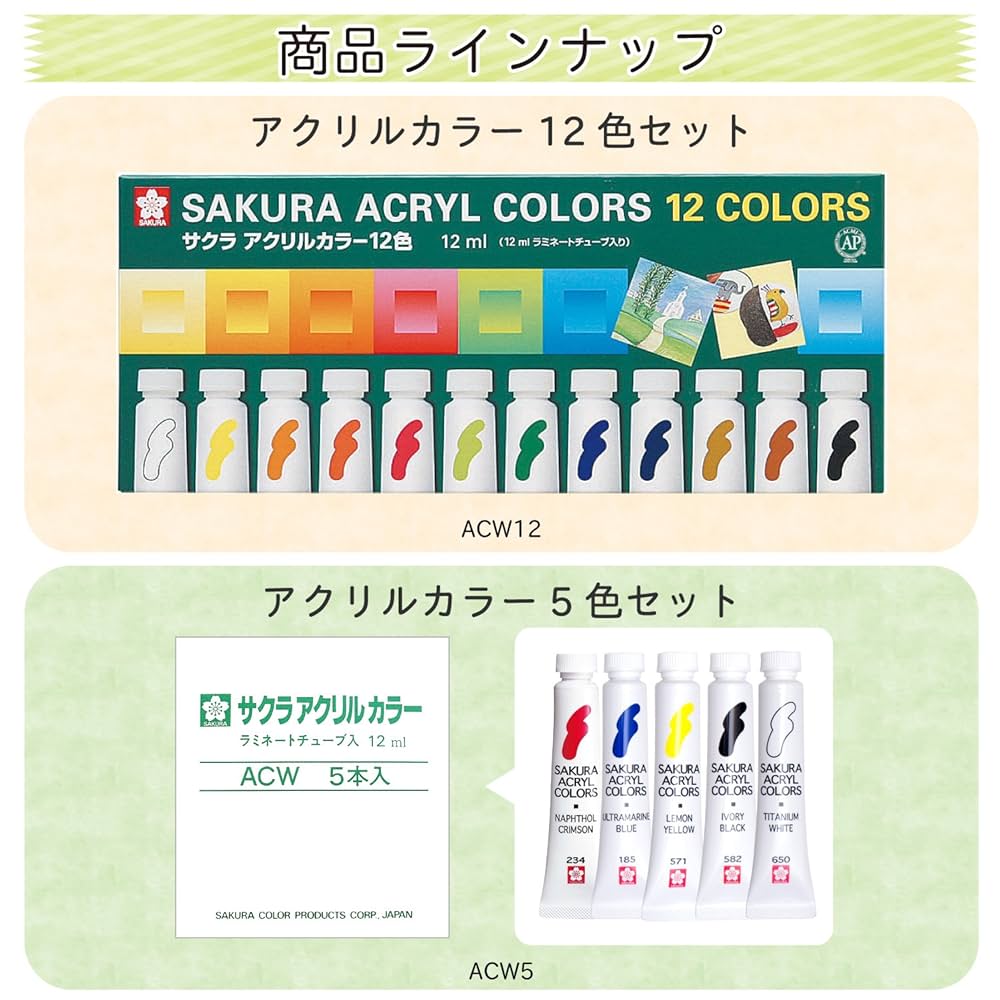 sakura アクリル画 How to draw [Cherry blossom walking path] with acrylic paint