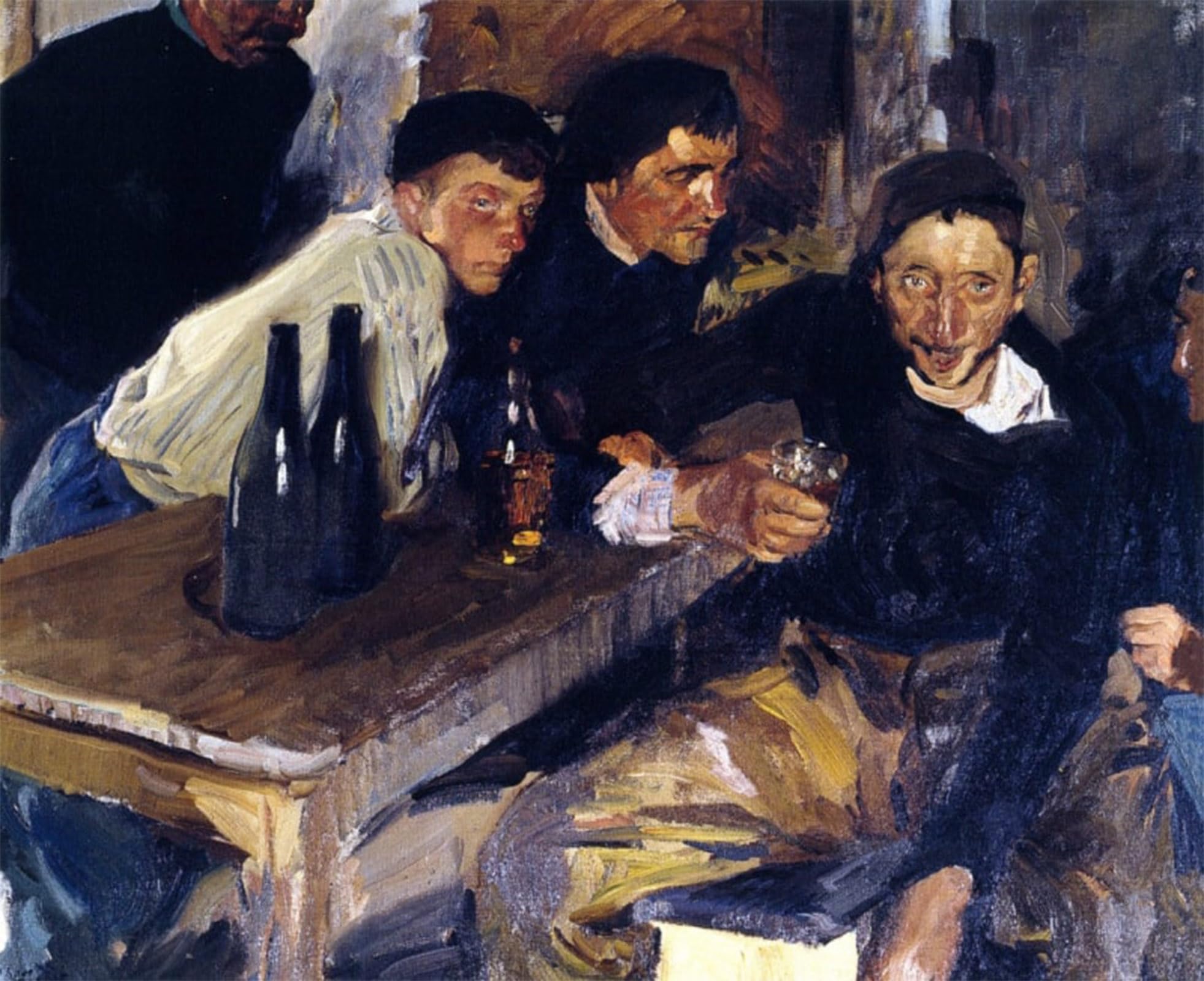 Serendipitp No Frame Aesthetic Poster Photo Wall Print Retro Picture The Drunkard Zarauz By Joaquin Sorolla Y Bastida Modern Wall Artwork For Home Decor 60X90cm