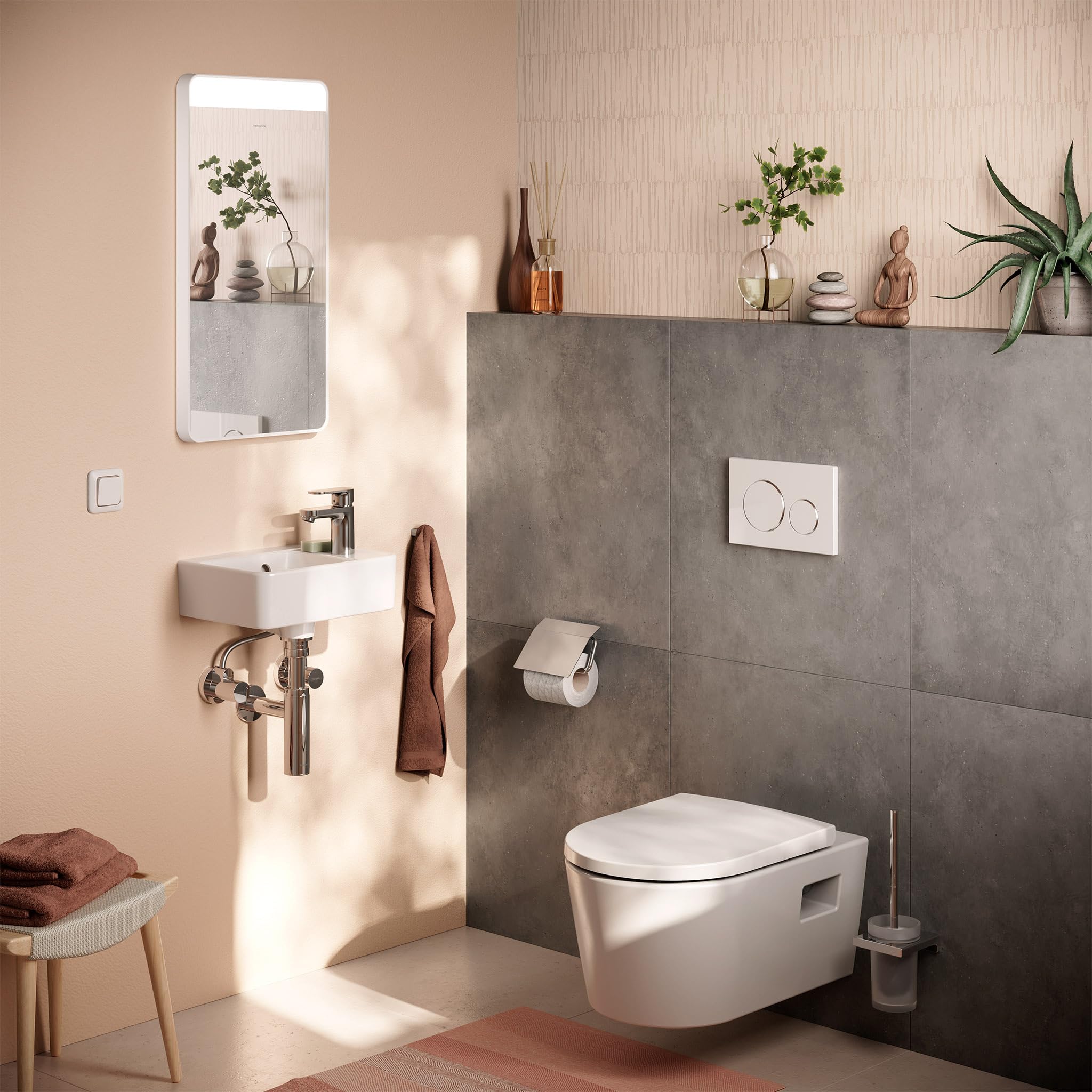 hansgrohe Flowstar S pułapka na butelki do umywalki, chrom