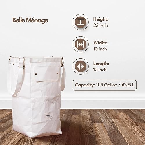 Miniatura 3 de Belle Menage Cubo de reciclaje de cocina, pequeño contenedor de reciclaje para cocina interior, papelera de reciclaje de papel, cubo de reciclaje de