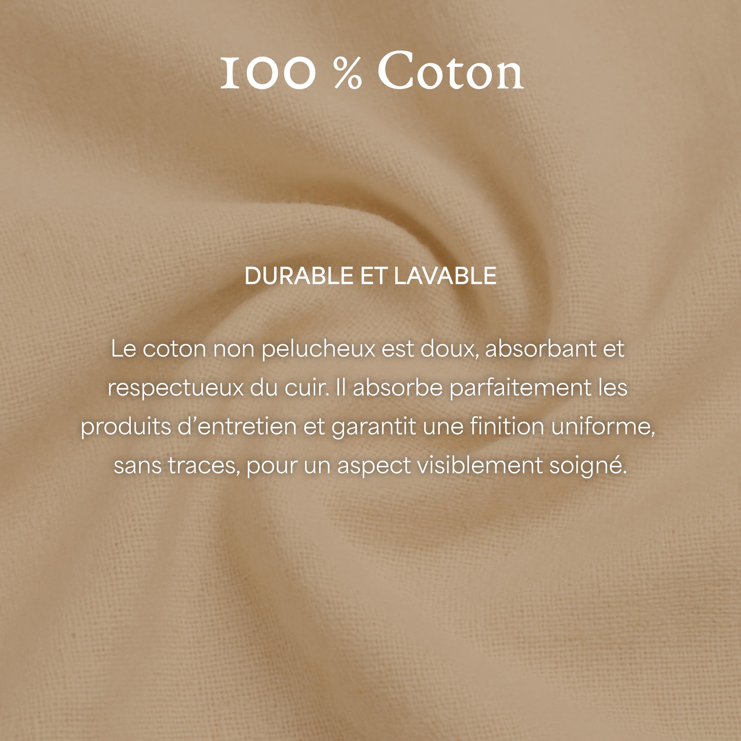 Langer & Messmer Lot de 6 chiffons de polissage pour cuir lisse 100% coton - Pour l'entretien professionnel du cuir souple - Bordeaux