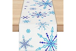 Labeol Snowflake Table Runner: Your Perfect Blue Christmas Table Decoration