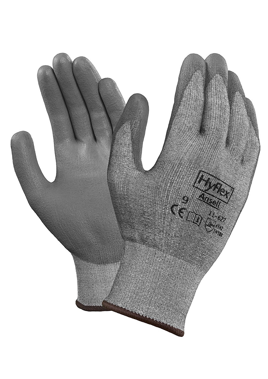 Ansell HyFlex 11-644 Vend Pack Industrial Gloves - Size 6, White & Grey (Case of 144)