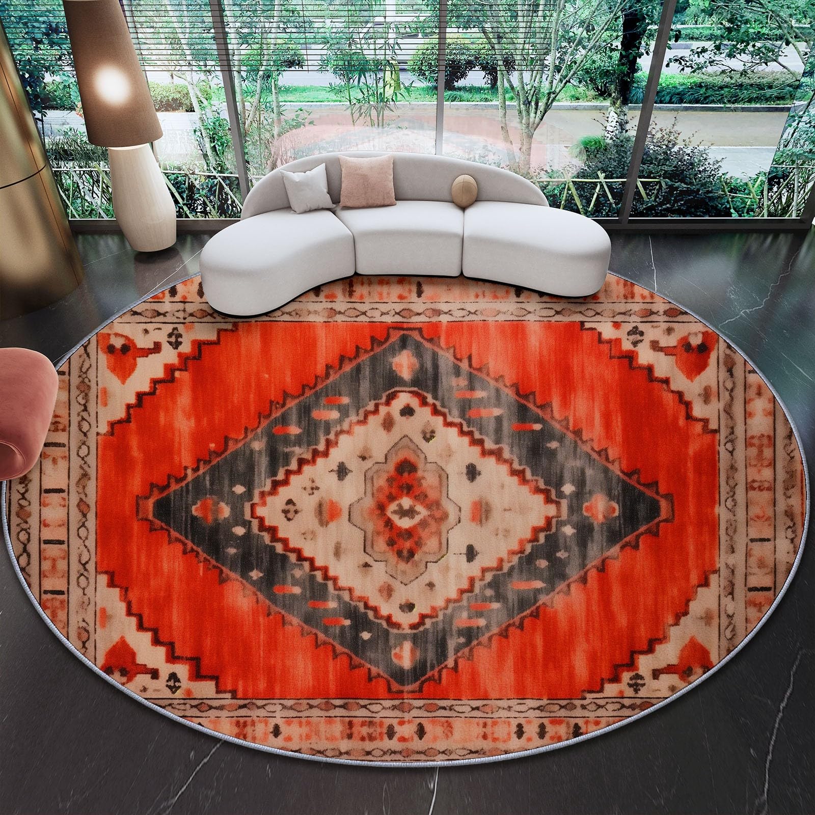 Tapis rond salon pour sublimer l'ambiance de votre balcon ou terrasse