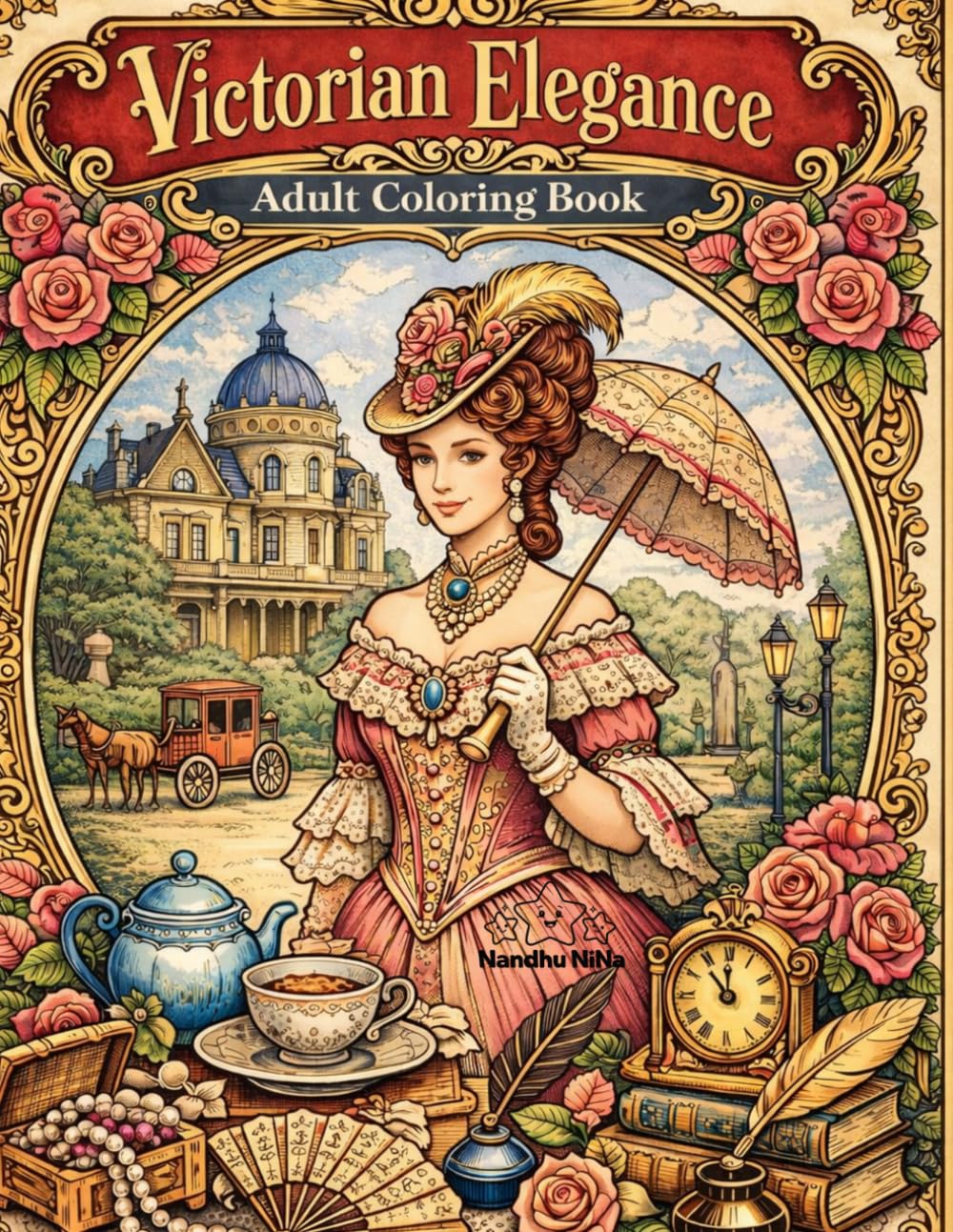 Victorian Elegance: 40 Refined Historical Coloring Pages Inspired by the Victorian Era