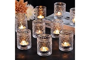 12pcs Votive Candle Holders for Table Centerpiece
